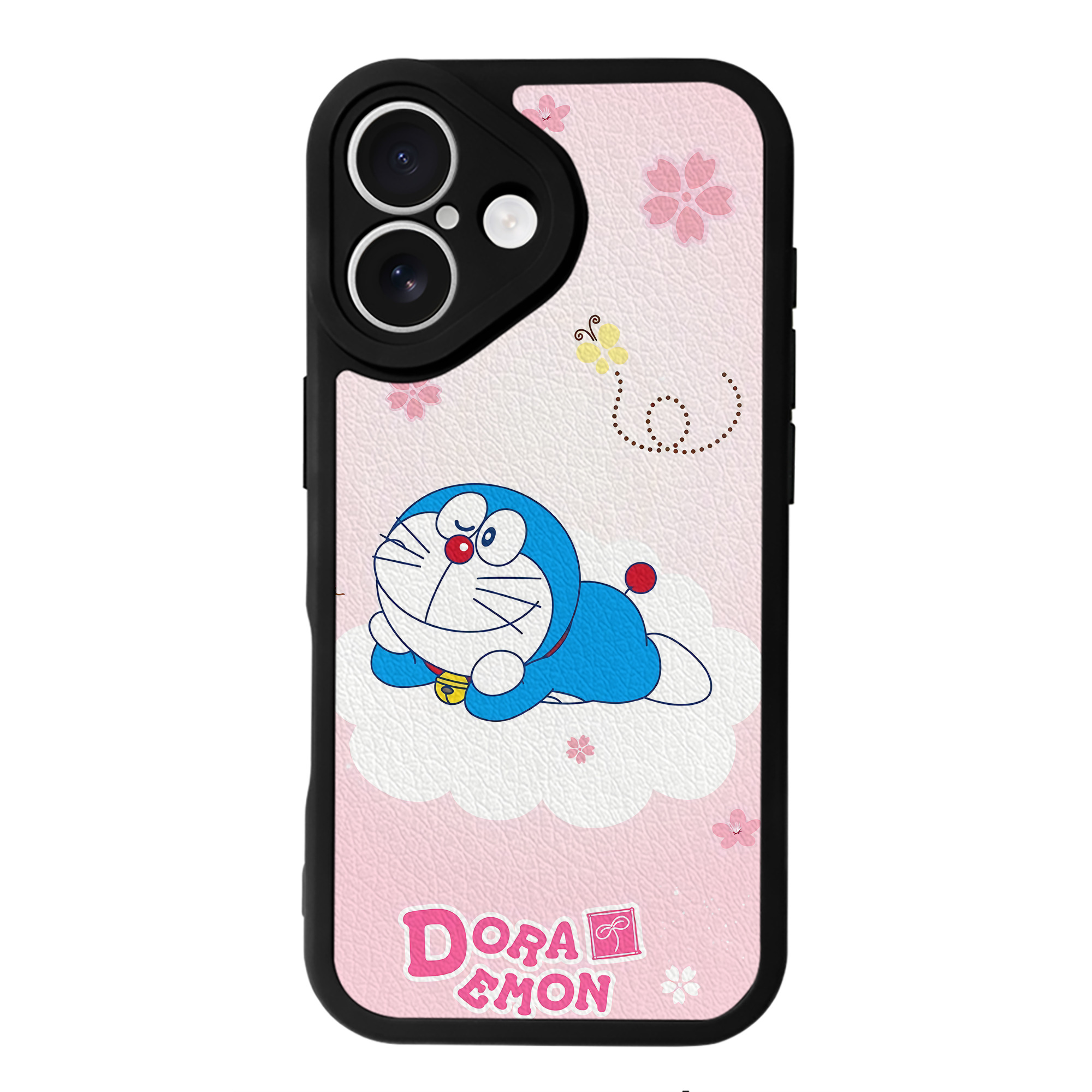 （画像用） ドラえもん Doraemon 【iPhone 16シリーズ対応】シリコンスマホケース（レザー調） 材質：シリコン
